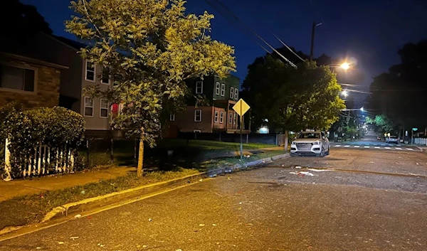 Meade Street in Washington DC following the shooting on July 4, 2023 (AP)