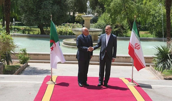 Iranian and Algerian Foreign Ministers in Tehran July 8, 2023 (Iranian Foreign Ministry's Twitter)