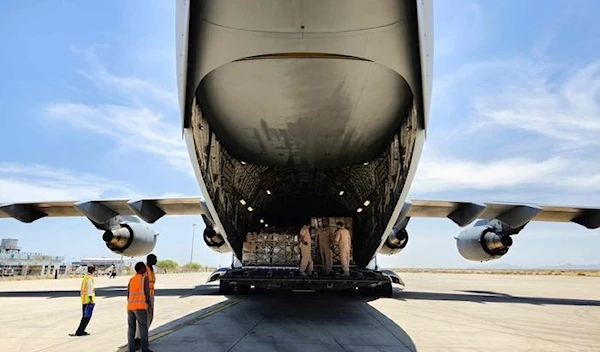 The UAE government says it has sent about 2,000 metric tons of humanitarian aid, including food and medical supplies to Sudan. (AFP)