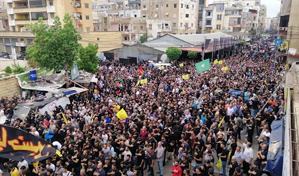 Beirut's southern suburb mourns martyr Ahmed Qassas