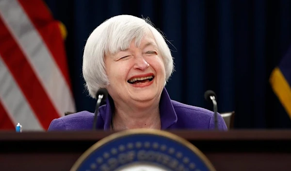 Janet Yellen laughs during a news conference following the Federal Open Market Committee meeting in Washington, Wednesday, Dec. 13, 2017. (AP)