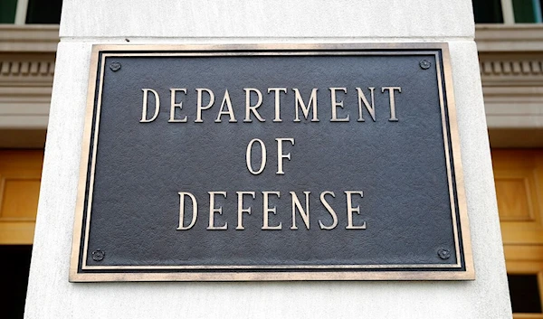 This April 19, 2019 file photo shows a sign for the Department of Defense at the Pentagon in Washington. (AP)