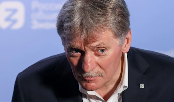 A picture of  Kremlin spokesman Dmitry Peskov provided by TASS in a 2022 news report on how Kremlin vowed to hinder work of Western media in Russia after a European court upheld a broadcast ban imposed on Russian news channel RT France. (TASS)