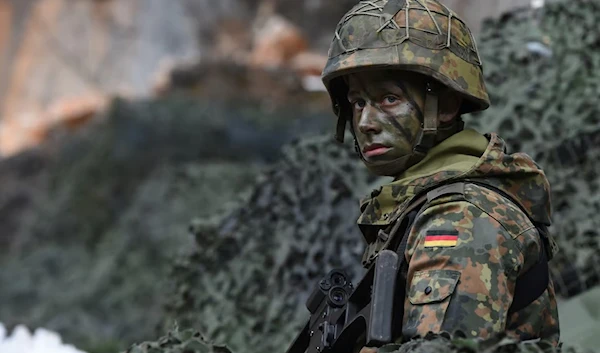 A mountain infantry soldier during a practice exercise near Bavarian village Bad Reichenhall, southern Germany. (AFP)