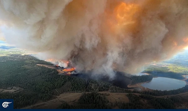 Out-of-control wildfires burn through several areas in Canada