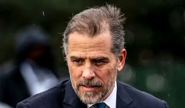 Hunter Biden, the son of President Joe Biden, speaks to guests at the White House Easter Egg Roll on the South Lawn of the White House on April 18. (AP)