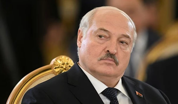 Belarusian President Alexander Lukashenko attends a meeting of the Supreme Eurasian Economic Council in Moscow, Russia May 25, 2023. (Sputnik)