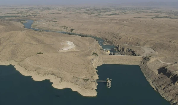 A general view of the hydroelectric Kajaki Dam in Kajaki, northeast of Afghanistan’s Helmand province, on March 21, 2021. (AFP)