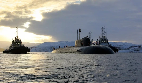 Arrival of the Northern Fleet nuclear submarine missile cruiser "Orel" (Russian MoD)