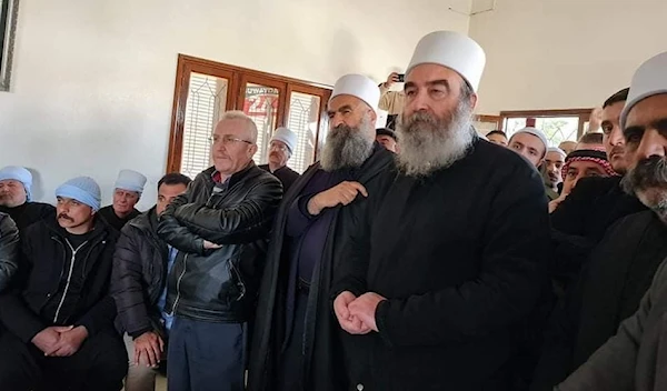 A meeting of the Spiritual Leadership of the Druze Community in Al-Suwaydah, Syria (Suwayda 24)