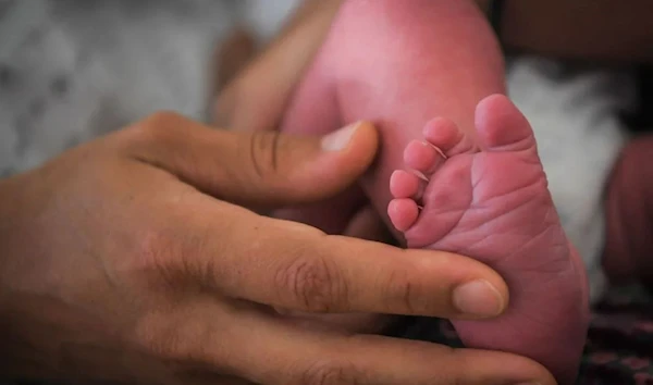 Newborn baby at a hospital (AFP)