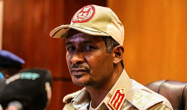 In this April 30, 2019 file photo, Sudanese Gen. Mohamed Hamdan Dagalo, the deputy head of the military council speaks at a press conference in Khartoum, Sudan. (AP)