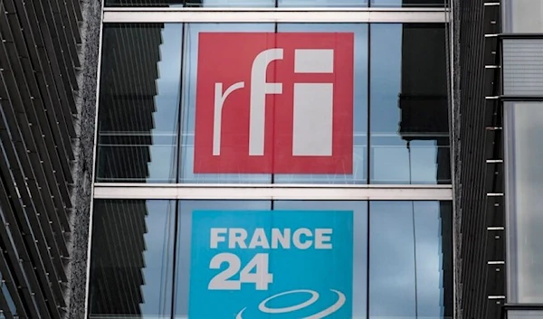 RFI and France 24 logos are seen in an image taken on April 9, 2019 (AFP)