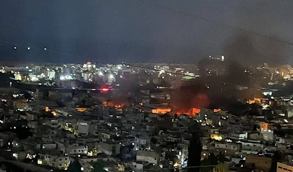 Ain Al-Helweh refugee camp during confrontations on July 30, 2023, Saida, Lebanon (Social media)