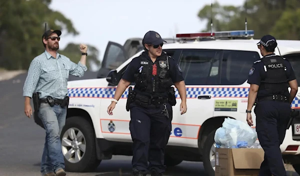 Police investigating in Australia on December 13, 2022 (AP)