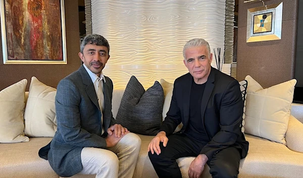 Lapid meets with UAE FM in Italy, discusses cooperation