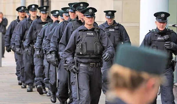 Police officers in Belfast, Northern Ireland. (AFP via Getty Images)