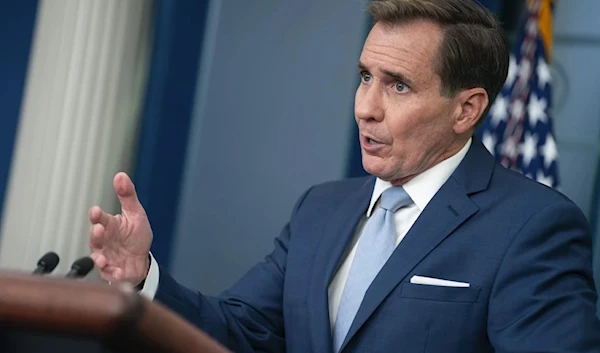 National Security Council spokesman John Kirby speaks during a press briefing at the White House, Wednesday, July 26, 2023, in Washington. (AP)