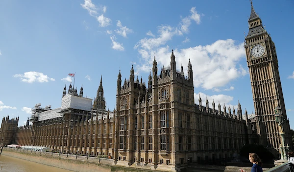 General view of the Houses of Parliament with scaffolding erected around a section of it in London, Thursday, Sept. 8, 2016. (AP)