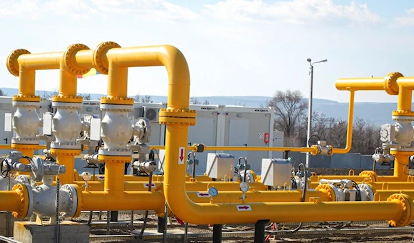 Pipelines of the national natural gas distribution network outside Ungheni, Moldova, March 4, 2015 (AP Photo/Aurel Obreja)