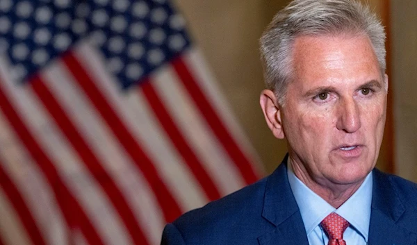 Speaker of the House Kevin McCarthy, R-Calif., speaks at the Capitol in Washington, Tuesday, Sept. 12, 2023. (AP)