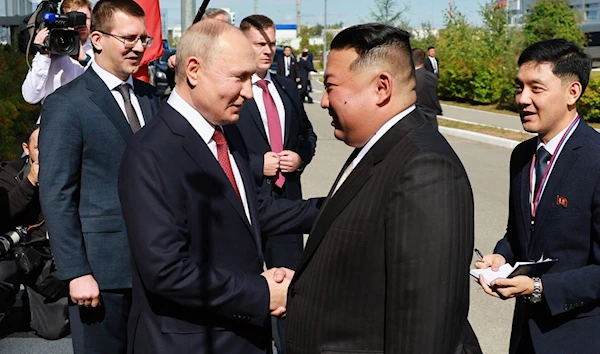 Putin, Kim meet to hold short talks at Russia's Vostochny Cosmodrome.