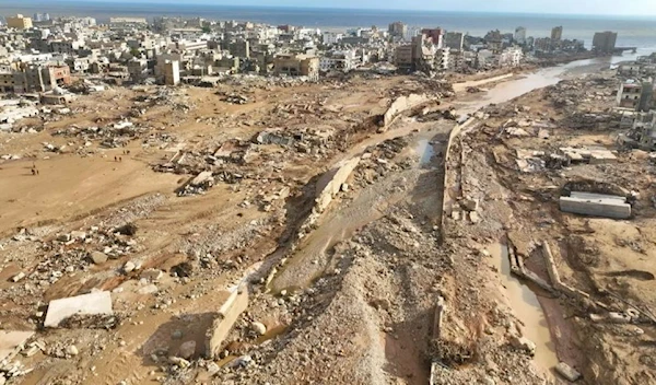 A general view of the city of Derna on September 12, 2023. (AP)