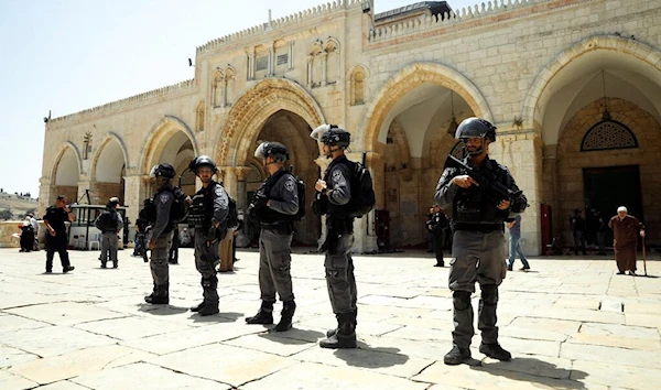 Al-Aqsa Mosque's courtyard stormed by settlers and IOF on Jewish New Year.