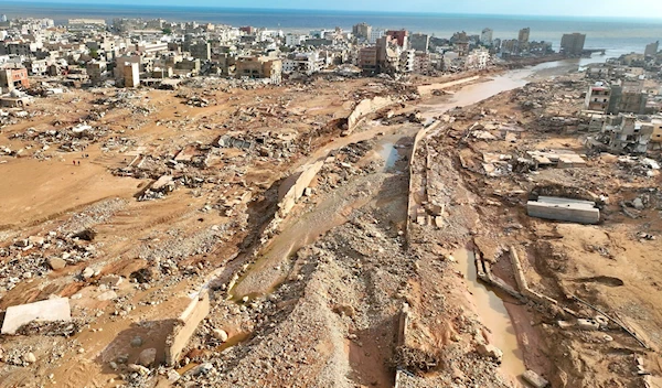 A general view of the city of Derna is seen on Sept. 12., 2023 after the floods (AP)