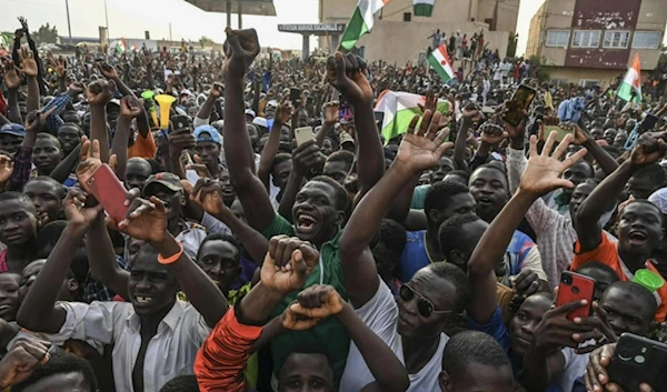 On September 2, 2023, protesters in Niamey demand that colonial ruler France withdraw its troops. (AFP)