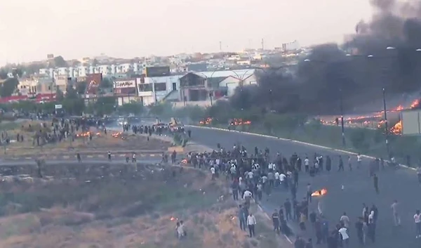 Kurdish protesters in Kirkuk today September 2, 2023 (Social Media)