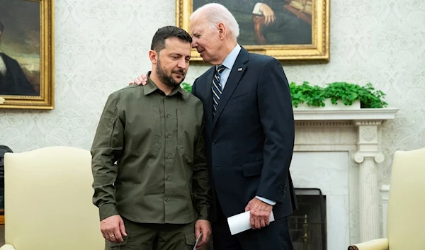 President Joe Biden meets with Ukrainian President Volodymyr Zelensky in the Oval Office of the White House, Washington, Thursday, September 21, 2023 (AP)