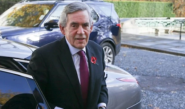 Former British Prime Minister Gordon Brown arrives at the Institute for Government in central London on November 12, 2018. (AFP)