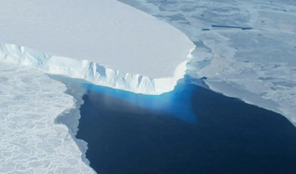 This undated photo courtesy of NASA shows Thwaites Glacier in Western Antarctica. (AFP / Nasa)