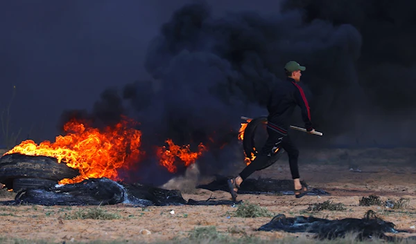 Several Palestinians injured by IOF gunfire in east Gaza protests