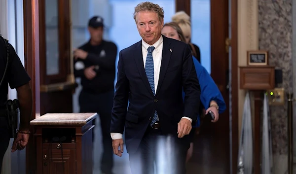 Sen. Rand Paul walking into the senate, Tuesday, Sept. 26, 2023 (AP)