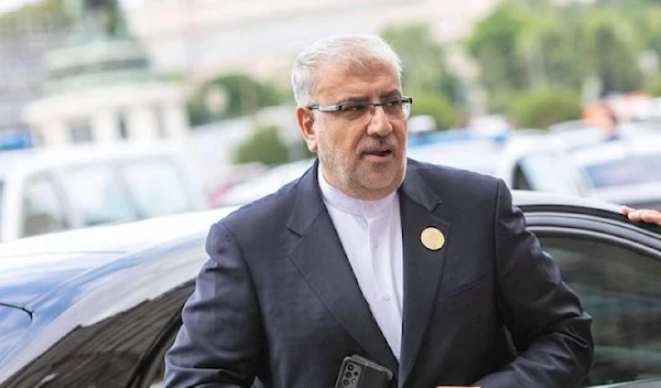 Iran’s Oil Minister Javad Owji arrives at the 8th OPEC International Seminar in Vienna, Austria, July 5, 2023. (AFP)