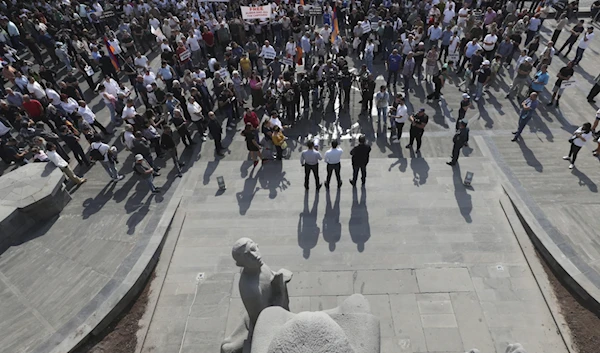 Protests in support of former Kharabakh official in Yerevan