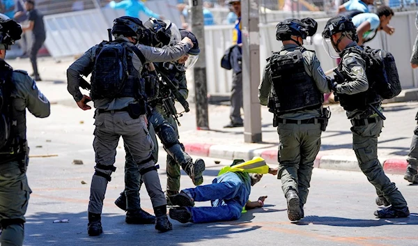 Eritrean protesters clash with Israeli riot police in Tel Aviv, Israel, Saturday, Sept. 2, 2023. (AP)