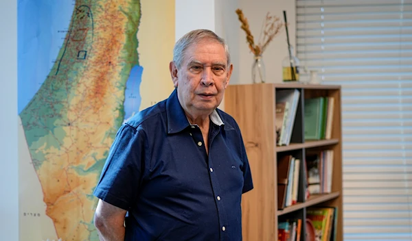 Tamir Pardo, former head of the Mossad intelligence agency, poses for a photograph in Herzliya on September 6, 2023. (AP)