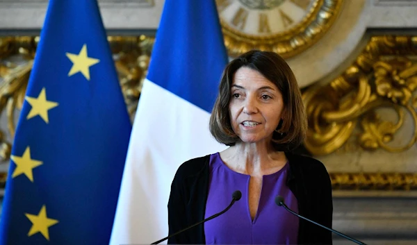 France's Europe Minister Laurence Boone at the French Foreign Ministry in Paris in July 2022 (AFP)