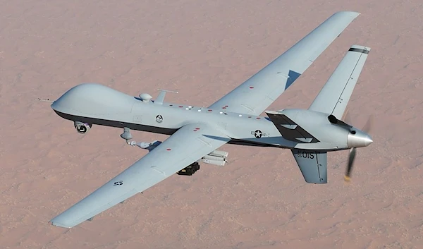 An MQ-9 Reaper unmanned aerial vehicle flies a combat mission over southern Afghanistan November 28, 2008 (Wikipedia)