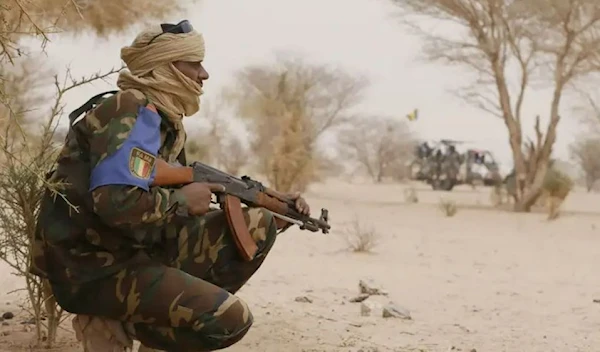 Malian soldiers patrol in the northern Gao province. (AFP via Getty Images)