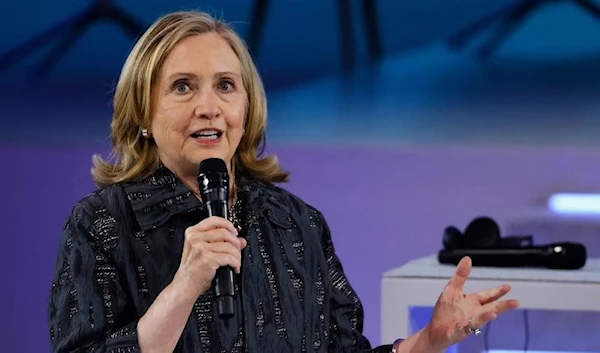 Former Secretary of State Hillary Clinton at a 2021 event in Paris (AFP via Getty Images)