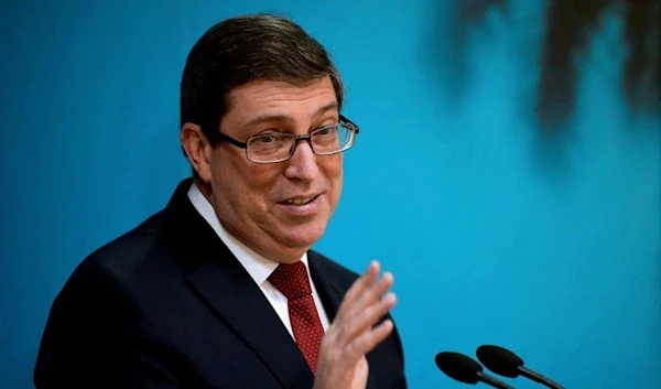 Cuban Foreign Minister, Bruno Rodriguez, in Havana on July 21, 2021. (AFP)