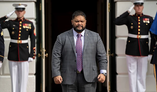 Nauru's President Russ Kun arrives for the US-Pacific Islands Country Summit at the White House, Monday, Sept. 25, 2023, in Washington.(AP)