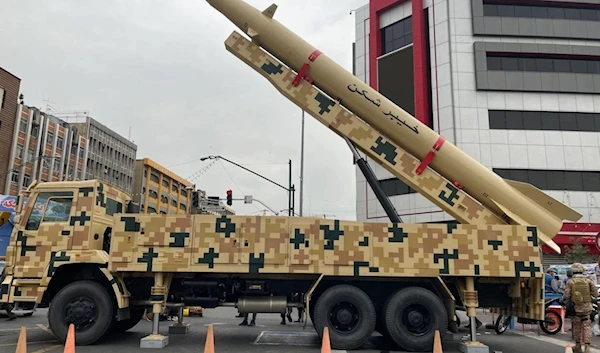 IRGC displays during the Al-Quds Day march in Tehran, April 29, 2022 (Mehr News Agency)