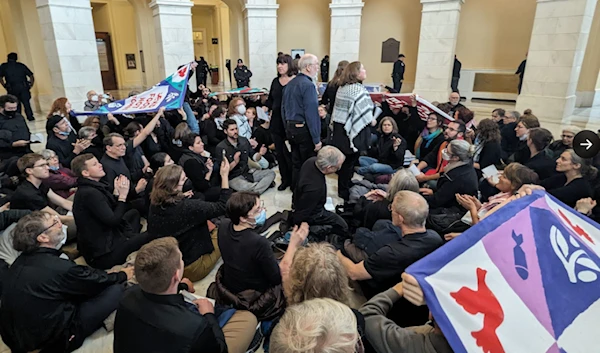 Close to 150 protesters demanding ceasefire arrested on Capitol Hill