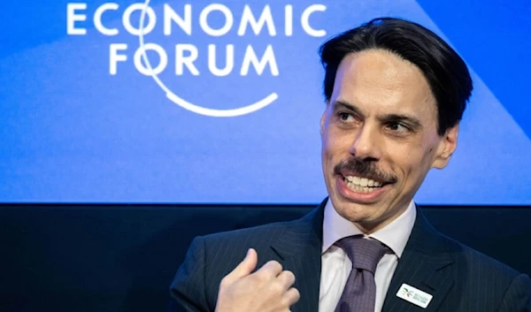 Kingdom of Saudi Foreign Minister Prince Faisal bin Farhan Al Saud attends a session at the World Economic Forum, Davos, Switzerland, Jan. 17, 2023. (AFP )