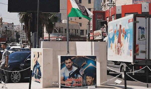 An undated image of Jenin's martyr's roundabout, built in memory of Samih Abu al-Wafa and others who had ascended, before it was destroyed  by the Israeli occupation. (Social media)